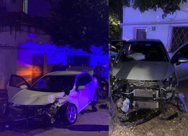 La huida finalizó en la intersección de calles 15 y 33, donde el Citroën impactó contra un Toyota Corolla dominio LKZ-183.